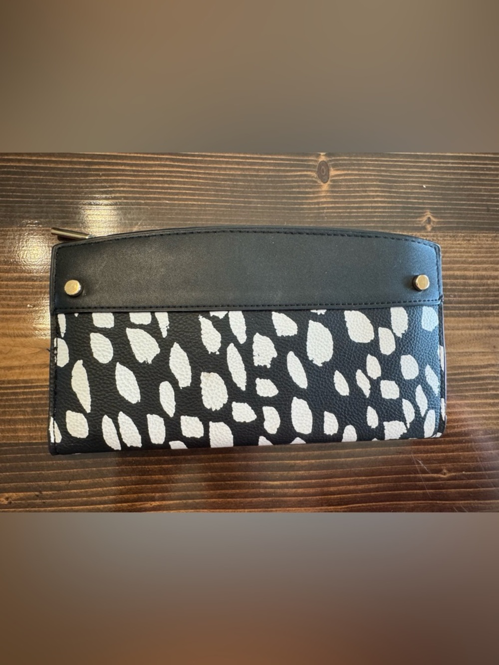 a new day Black and White Animal Print Bi-Fold Wallet
